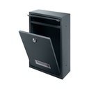 140484 -Small BALI mailbox with name plate, galvanized steel, anthracite