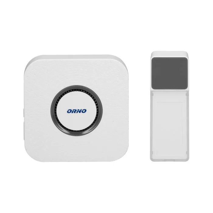 140532 - TORINO 2 DC wireless doorbell with learning system, 58 ringtones, a waterproof button; operation range up to 400m;
