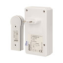 140533 - DISCO DC wireless doorbell, 230V with learning system AC 230V, range in open field: 70 m, color - white, waterproof button (IP44)