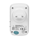 140536 - ERATO AC wireless doorbell, 230V with learning system 4-step volume control, 50-80 dB sound level, 32 ringtones to choose from