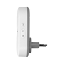 140540 - LONGA AC wireless doorbell learning system, 36 ringtones, 300m operation range, the bell (receiver) is connected directly to the ~230V socket, while the transmitter is powered by 3V CR2032 battery;