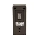 140548 - Single family doorphone, handset free, ELUVIO aluminium housing; loudspeaker; wires 4+2; black indoor unit