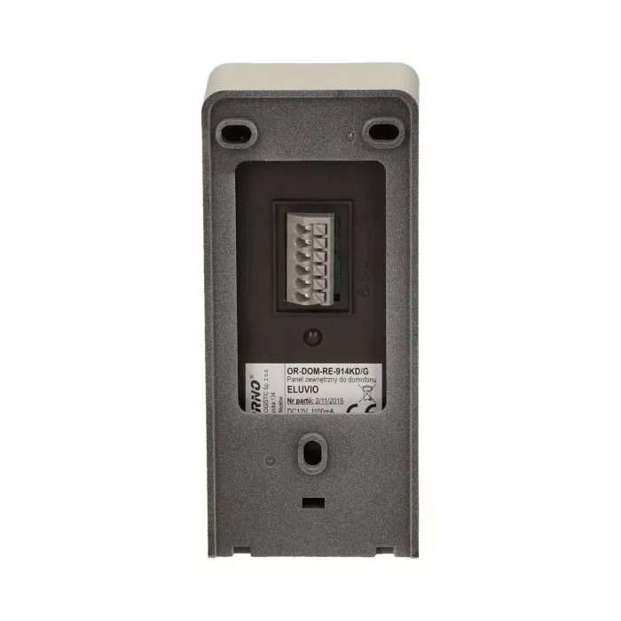 140549 - Single family doorphone, handset free, ELUVIO aluminium housing; loudspeaker; wires 4+2; grey indoor unit
