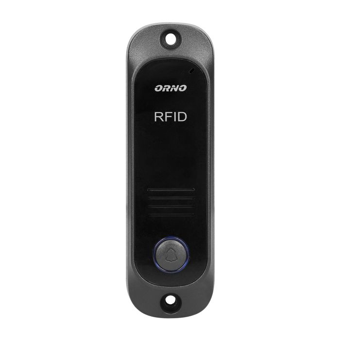 140551 - AVIOR single family doorphone set, black with RFID reader and intercom function, the set enables easy electric lock opening with proximity tags and it has an additional push-button to open the gate from the uniphone.