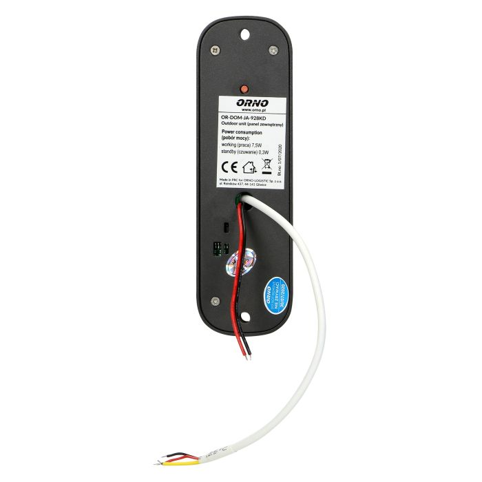140551 - AVIOR single family doorphone set, black with RFID reader and intercom function, the set enables easy electric lock opening with proximity tags and it has an additional push-button to open the gate from the uniphone.