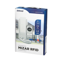 140552 - Single-family doorphone set MIZAR surface mounted with proximity tag reader, external panel has got a protective hood