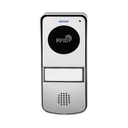 140552 - Single-family doorphone set MIZAR surface mounted with proximity tag reader, external panel has got a protective hood