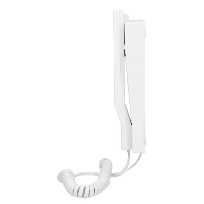 140552 - Single-family doorphone set MIZAR surface mounted with proximity tag reader, external panel has got a protective hood