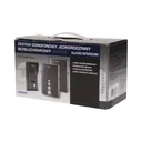 140555 - Single family doorphone, handset free, ELUVIO INTERCOM aluminium housing; surface mounted; wires 4+2; loudspeaker; additional button - gate control function; black indoor unit