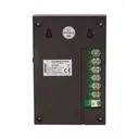 140555 - Single family doorphone, handset free, ELUVIO INTERCOM aluminium housing; surface mounted; wires 4+2; loudspeaker; additional button - gate control function; black indoor unit