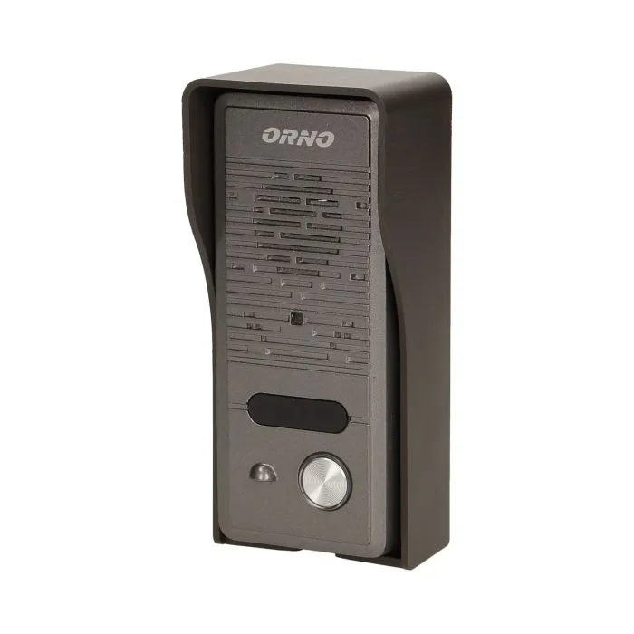140555 - Single family doorphone, handset free, ELUVIO INTERCOM aluminium housing; surface mounted; wires 4+2; loudspeaker; additional button - gate control function; black indoor unit