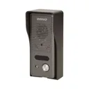 140555 - Single family doorphone, handset free, ELUVIO INTERCOM aluminium housing; surface mounted; wires 4+2; loudspeaker; additional button - gate control function; black indoor unit
