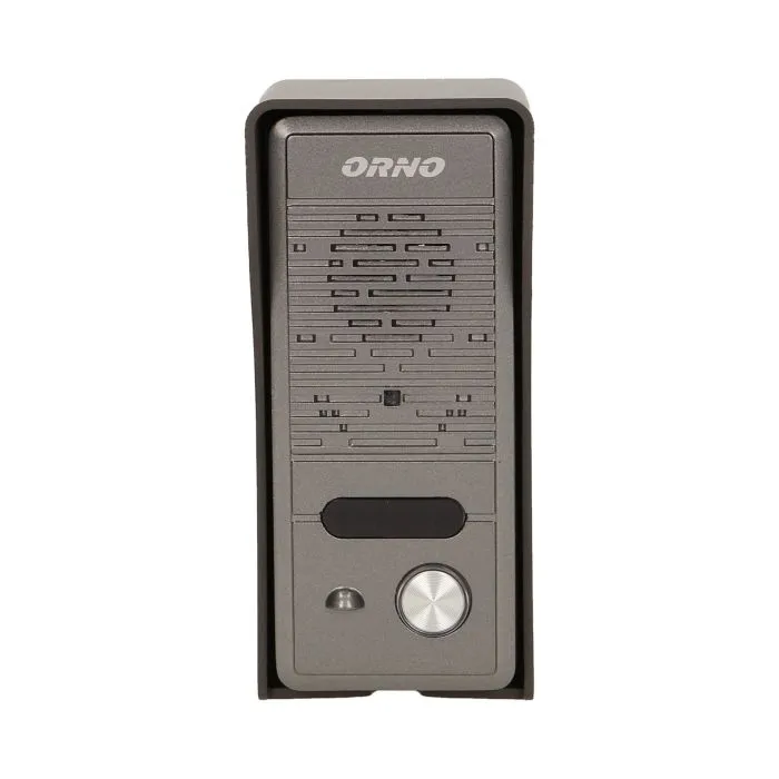140555 - Single family doorphone, handset free, ELUVIO INTERCOM aluminium housing; surface mounted; wires 4+2; loudspeaker; additional button - gate control function; black indoor unit