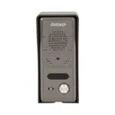 140555 - Single family doorphone, handset free, ELUVIO INTERCOM aluminium housing; surface mounted; wires 4+2; loudspeaker; additional button - gate control function; black indoor unit