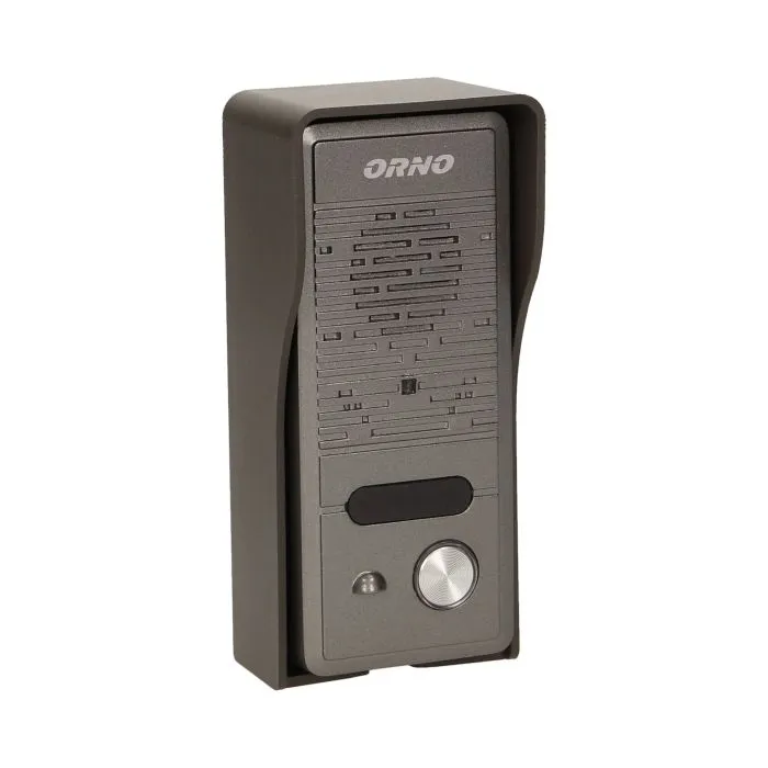 140555 - Single family doorphone, handset free, ELUVIO INTERCOM aluminium housing; surface mounted; wires 4+2; loudspeaker; additional button - gate control function; black indoor unit