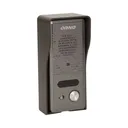 140555 - Single family doorphone, handset free, ELUVIO INTERCOM aluminium housing; surface mounted; wires 4+2; loudspeaker; additional button - gate control function; black indoor unit