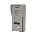 140556 - Single family doorphone, handset free, ELUVIO INTERCOM aluminium housing; surface mounted; wires 4+2; loudspeaker; additional button - gate control function; grey indoor unit