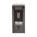 140556 - Single family doorphone, handset free, ELUVIO INTERCOM aluminium housing; surface mounted; wires 4+2; loudspeaker; additional button - gate control function; grey indoor unit