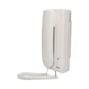 140557 - Two family doorphone, flush mounted, FOSSA MULTI aluminium housing; flush mounted; backlit surname; small amount of wires 2+2