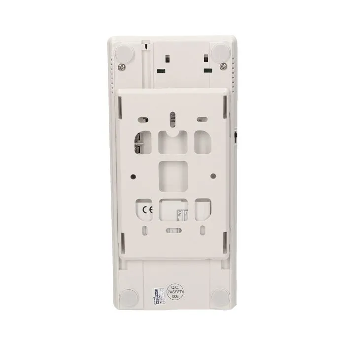 140557 - Two family doorphone, flush mounted, FOSSA MULTI aluminium housing; flush mounted; backlit surname; small amount of wires 2+2