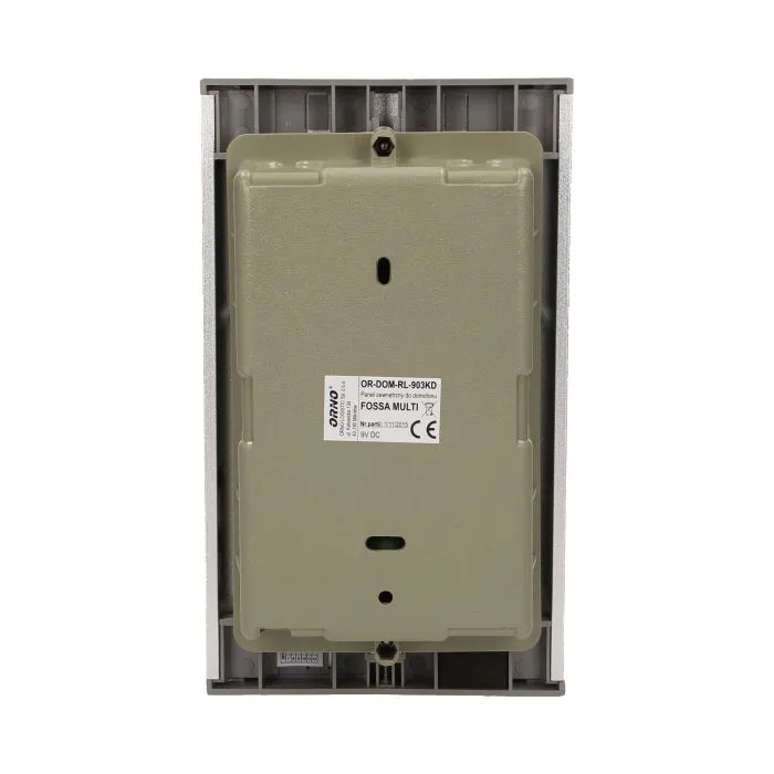 140557 - Two family doorphone, flush mounted, FOSSA MULTI aluminium housing; flush mounted; backlit surname; small amount of wires 2+2