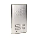 140557 - Two family doorphone, flush mounted, FOSSA MULTI aluminium housing; flush mounted; backlit surname; small amount of wires 2+2