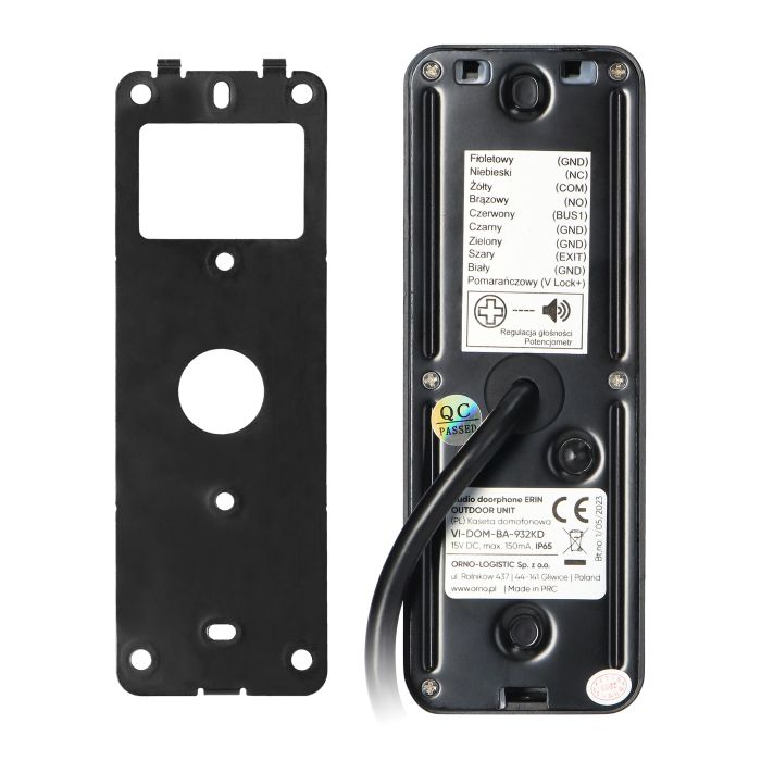 140559 - ERIN, single family audio doorphone set, 2-wire, code lock, RFID, white