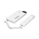 140563 - 2-wire doorphone, surface mounted, SALEM MULTI 2-wire installation, magnetic handset, additional gate control function, surface mounting, DIN bus power supply, electric strike does not require additional power supply, name backlight