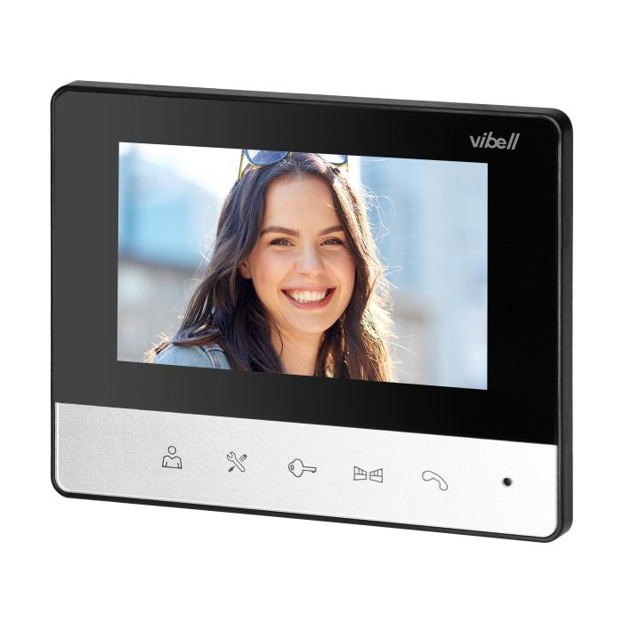 140564 - LIRA 4.3'' video doorphone set handset-free monitor with color 4.3'' screen, aluminium outdoor unit with protective rain cover