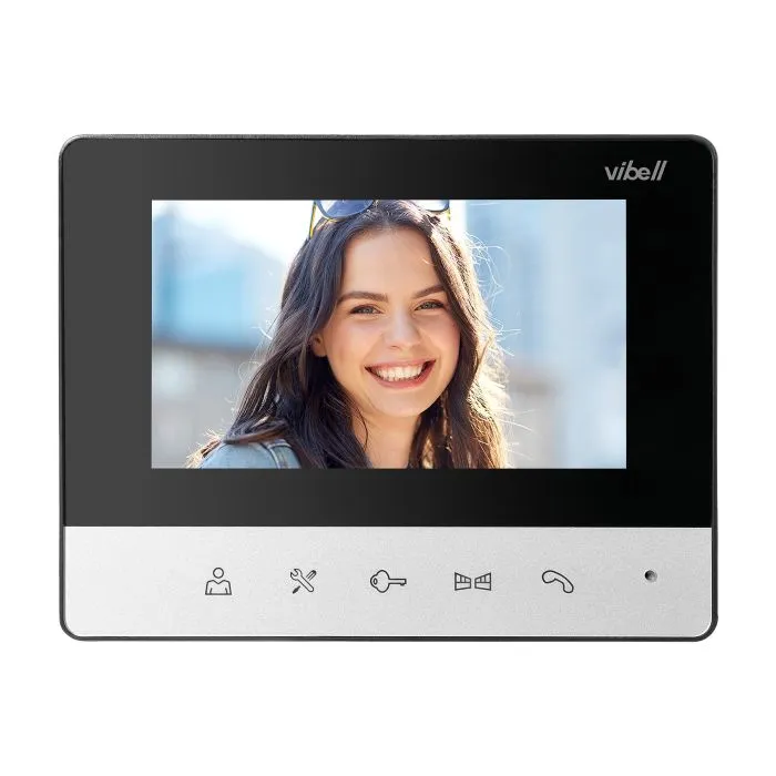 140564 - LIRA 4.3'' video doorphone set handset-free monitor with color 4.3'' screen, aluminium outdoor unit with protective rain cover