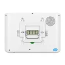 140568 - IMAGO 7" single family videodoorphone, white An ultra slim 7" LCD monitor with smooth adjustment of parameters, 16 selectable ringtones and an additional gate control function. CMOS camera, protective rain cover included.