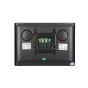 140569 - CERES 7" single family video doorphone, black  set includes an ultra slim 7" LCD monitor with a touch panel an backlit buttons. 16 available ringtones, additional protective hood and name plate, numeric keypad to open the door lock with a code