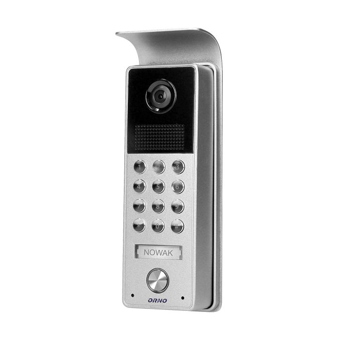 140569 - CERES 7" single family video doorphone, black  set includes an ultra slim 7" LCD monitor with a touch panel an backlit buttons. 16 available ringtones, additional protective hood and name plate, numeric keypad to open the door lock with a code