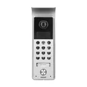 140569 - CERES 7" single family video doorphone, black  set includes an ultra slim 7" LCD monitor with a touch panel an backlit buttons. 16 available ringtones, additional protective hood and name plate, numeric keypad to open the door lock with a code