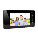 140571 - ARCUS RFID, 7˝ single family video doorphone, black  9 selectable ringtones, a touch panel with backlit buttons and an additional gate control function, it supports two inputs (the possibility of connecting two video cameras)