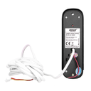 140571 - ARCUS RFID, 7˝ single family video doorphone, black  9 selectable ringtones, a touch panel with backlit buttons and an additional gate control function, it supports two inputs (the possibility of connecting two video cameras)