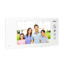 140572 - ARCUS RFID, 7˝ single family video doorphone, white  9 selectable ringtones, a touch panel with backlit buttons and an additional gate control function, it supports two inputs (the possibility of connecting two video cameras)