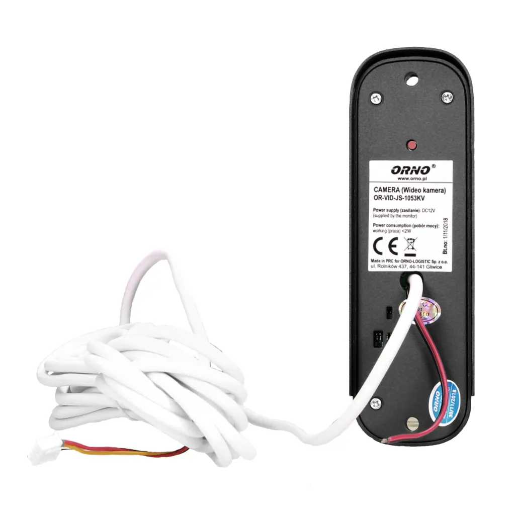140572 - ARCUS RFID, 7˝ single family video doorphone, white  9 selectable ringtones, a touch panel with backlit buttons and an additional gate control function, it supports two inputs (the possibility of connecting two video cameras)