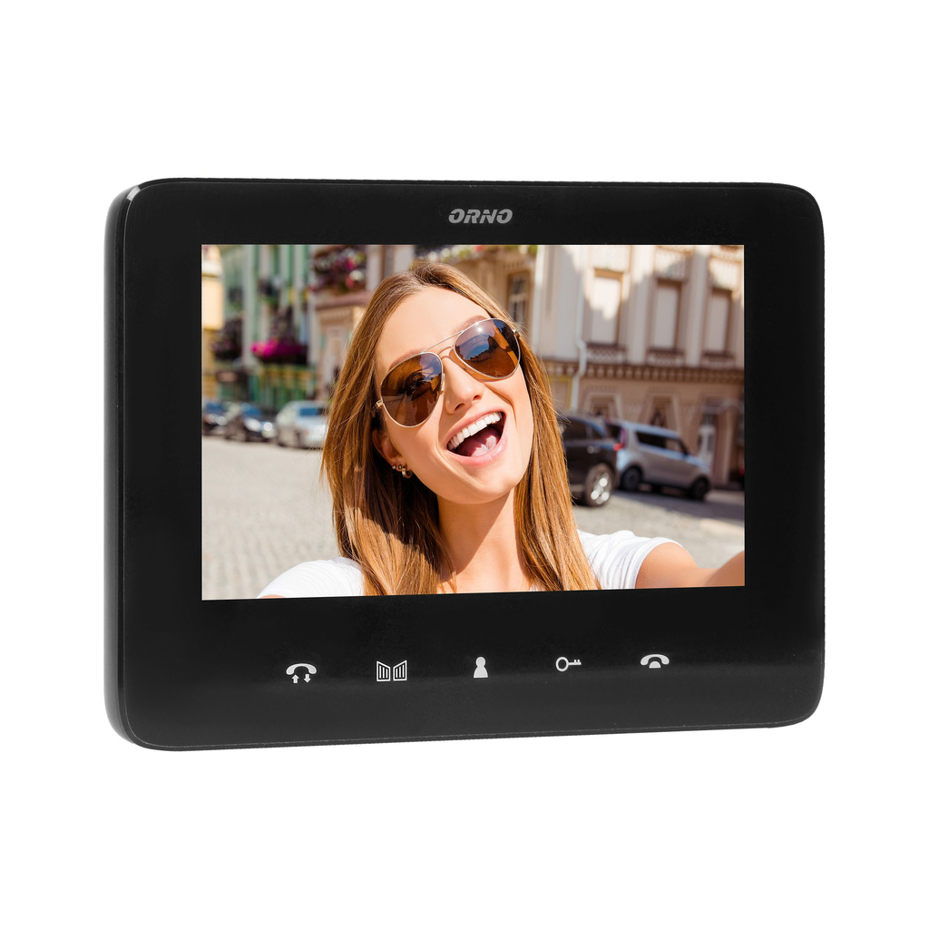 140574 - INDI N 7" single family video doorphone set handset-free with multicolor 7" LCD screen, proximity tags reader and intercom function, flush-mounted