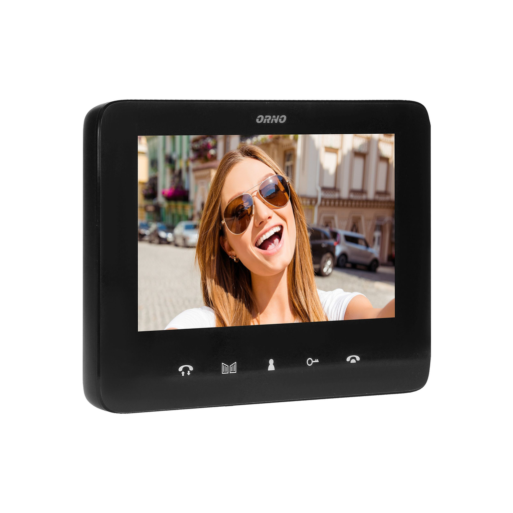 140574 - INDI N 7" single family video doorphone set handset-free with multicolor 7" LCD screen, proximity tags reader and intercom function, flush-mounted