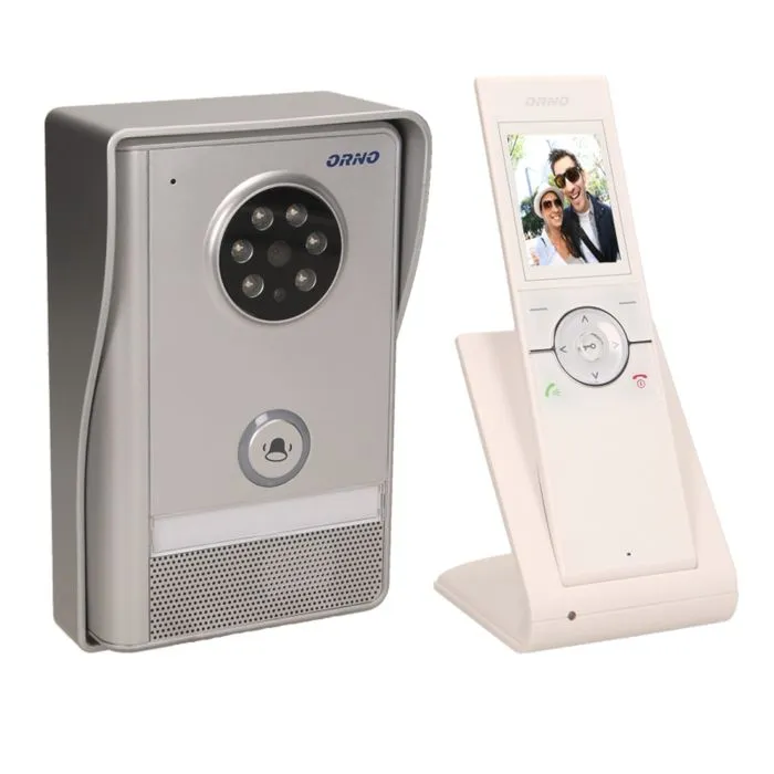 140582 - SEMIS MEMO 2,4˝ single family wireless video doorphone Handset with LCD screen, open area range: up to 260m, alarm signal in case of camera's removal attempt