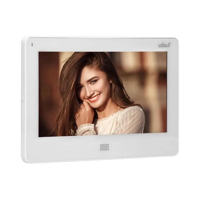 140588 - FELIS MEMO videodoorphone, white does not require any uniphone; includes a multicolour, flat 7" LCD touch screen, wide-angle video-camera, user-friendly OSD menu and built-in SD and DVR card slots.