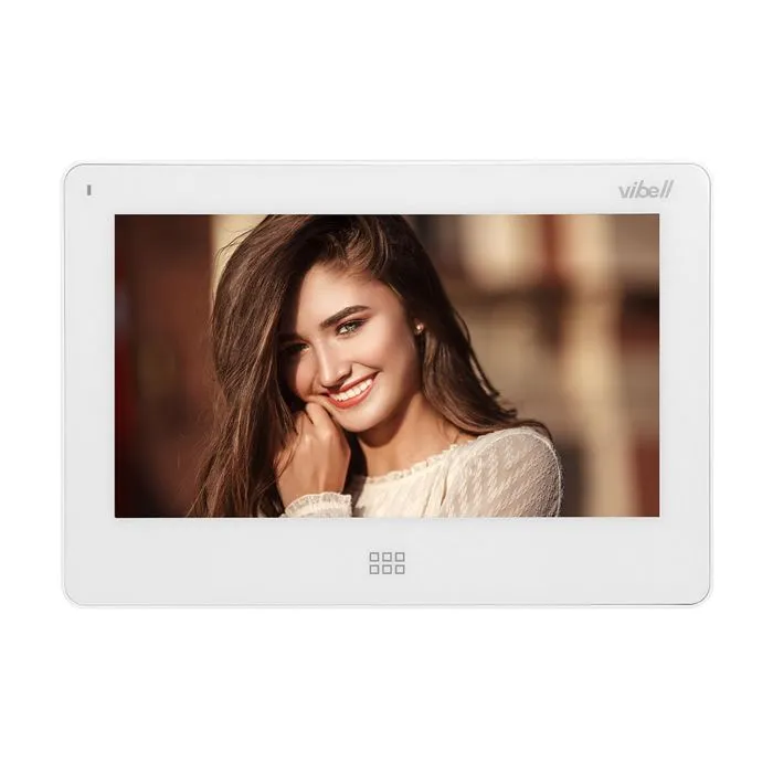 140588 - FELIS MEMO videodoorphone, white does not require any uniphone; includes a multicolour, flat 7" LCD touch screen, wide-angle video-camera, user-friendly OSD menu and built-in SD and DVR card slots.