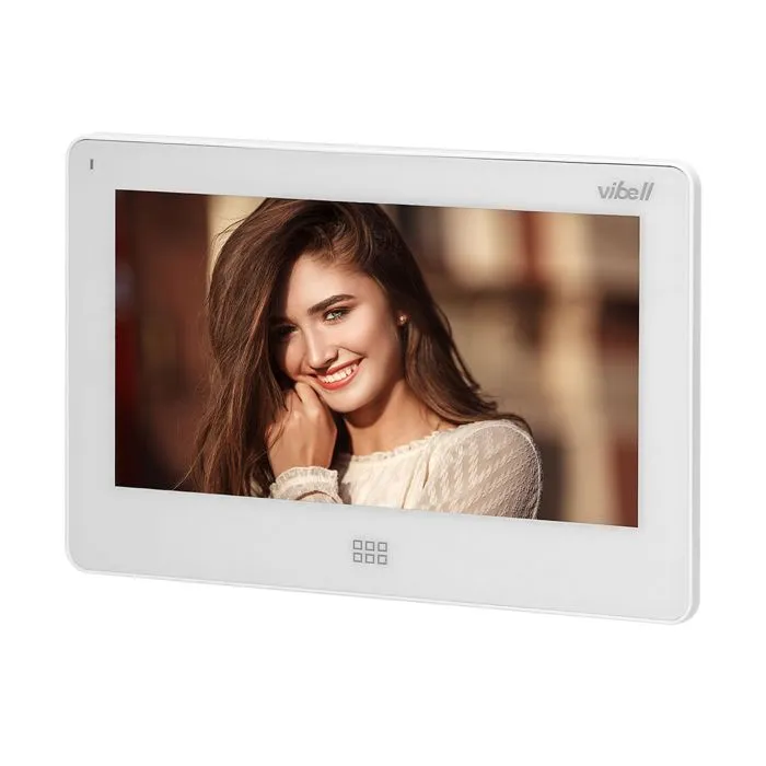 140588 - FELIS MEMO videodoorphone, white does not require any uniphone; includes a multicolour, flat 7" LCD touch screen, wide-angle video-camera, user-friendly OSD menu and built-in SD and DVR card slots.