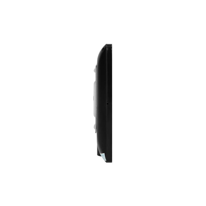 140589 - ALCOR videodoorphone, black set includes a multicolour, ultra-flat 7" LCD monitor, wide-angle video-camera, a user-friendly OSD menu, numeric keypad and a RFID reader.