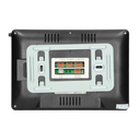 140589 - ALCOR videodoorphone, black set includes a multicolour, ultra-flat 7" LCD monitor, wide-angle video-camera, a user-friendly OSD menu, numeric keypad and a RFID reader.