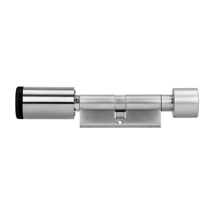 140621 - Double knob cylinder IP65 (35+35) suitable for installation in standard doors, it replaces a standard door cylinder opened with a key; thanks to a smartphone app, the administrator decides who can open the door