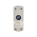140626 - Exit button, surface mounted Solid, aluminum casing, enables the opening of a door equipped with electric strike