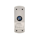 140626 - Exit button, surface mounted Solid, aluminum casing, enables the opening of a door equipped with electric strike