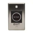 140628 - Exit button, touchless Flush mounting, operated by detecting a hand motion; solid, aluminum casing